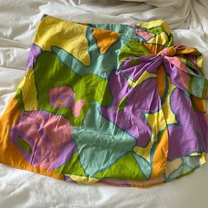 Wrap Me Up Mini Skirt In Summer Sorbet